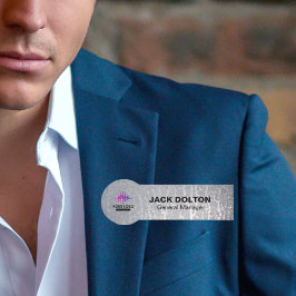 Etiqueta Para Nombres Badge de nombre metálico personalizado para emplea