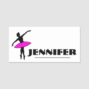 Etiqueta Para Nombres Ballerina Ballet Bailarina Teacher de estudio de d