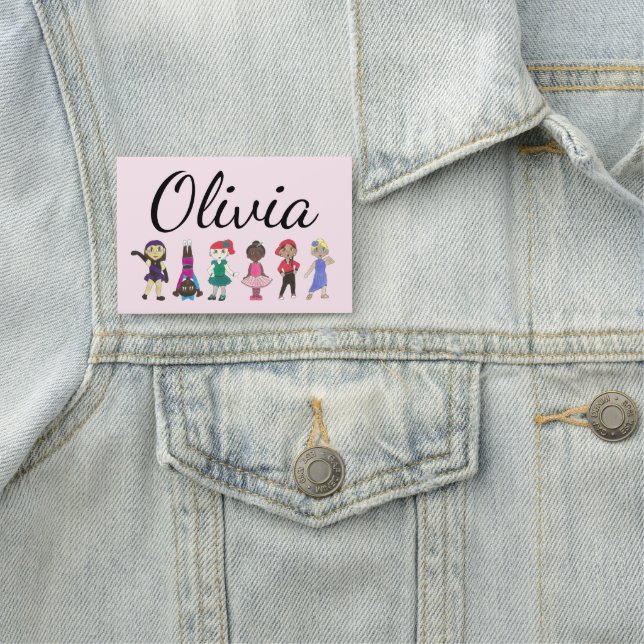 Etiqueta Para Nombres Ballet Tap Jazz Fiesta de cumpleaños de bailarina  (In situ)