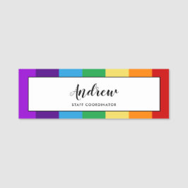 Etiqueta Para Nombres Bandera arco iris