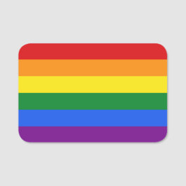 Etiqueta Para Nombres Bandera arco iris