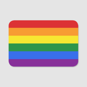 Etiqueta Para Nombres Bandera arco iris
