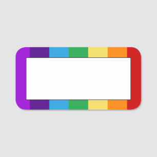 Etiqueta Para Nombres Bandera arcoiris Borrador seco