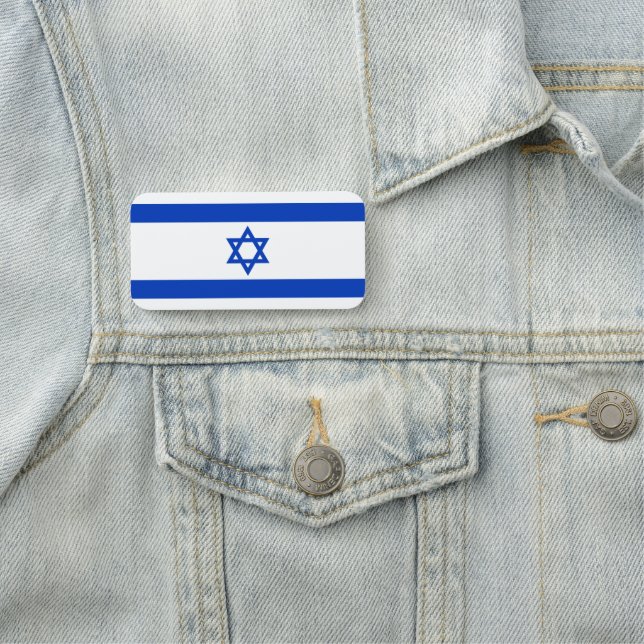 Etiqueta Para Nombres Bandera de Israel (In situ)