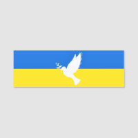 Bandera de Ucrania - Paloma de paz - Libertad - Pa