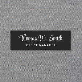 Etiqueta Para Nombres Black profesional de guión moderno