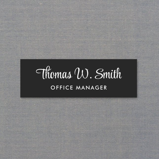 Etiqueta Para Nombres Black profesional de guión moderno (Subido por el creador)