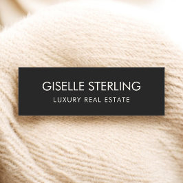 Etiqueta Para Nombres Black Real Estate Luxury 