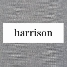 Etiqueta Para Nombres Blanco moderno mínimo