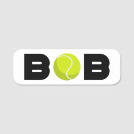 Etiqueta Para Nombres Bob Tennis