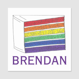 Etiqueta Para Nombres Boda arcoiris rebanando el orgullo gay LGBT