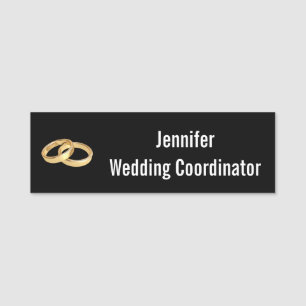 Etiqueta Para Nombres Boda Coordinador Anillos Bodas de oro blanco negro