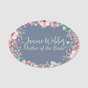 Etiqueta Para Nombres Boda personalizada Floral Watercolor