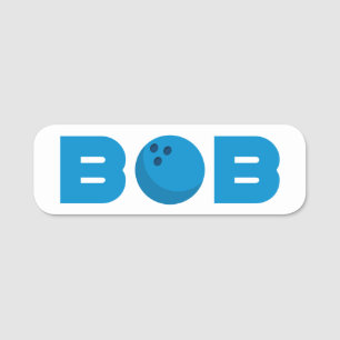Etiqueta Para Nombres Bolos de Bob