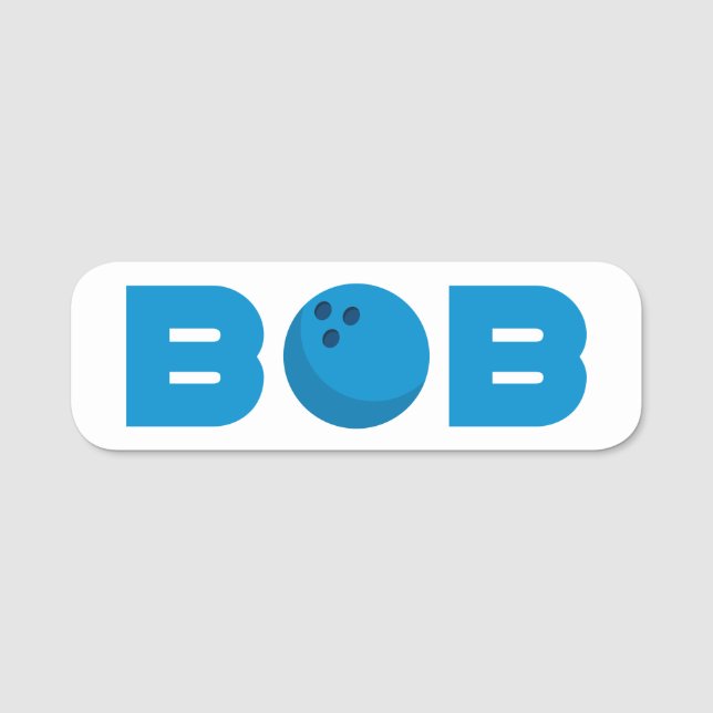 Etiqueta Para Nombres Bolos de Bob (Anverso)