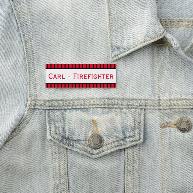 Etiqueta Para Nombres Bombero personalizado (In situ)