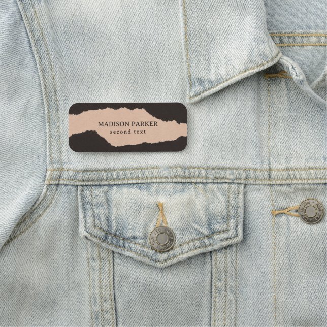 Etiqueta Para Nombres Bordes rotos por papel (In situ)