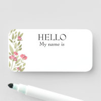 Borrador seco Flores de color Hola reutilizables