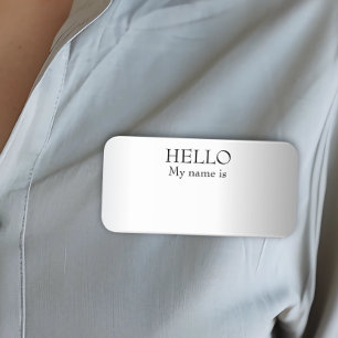 Etiqueta Para Nombres Borrador seco reutilizable Hello Silver