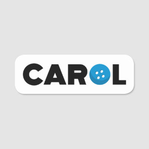 Etiqueta Para Nombres Botón Carol