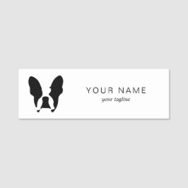 Etiqueta Para Nombres Bulldog francés