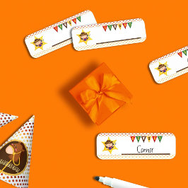 Etiqueta Para Nombres Cachorro salvaje oeste