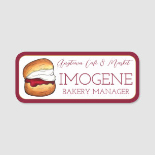 Etiqueta Para Nombres Café Scone Cream Jam Café Tarde Salón De Té Panade