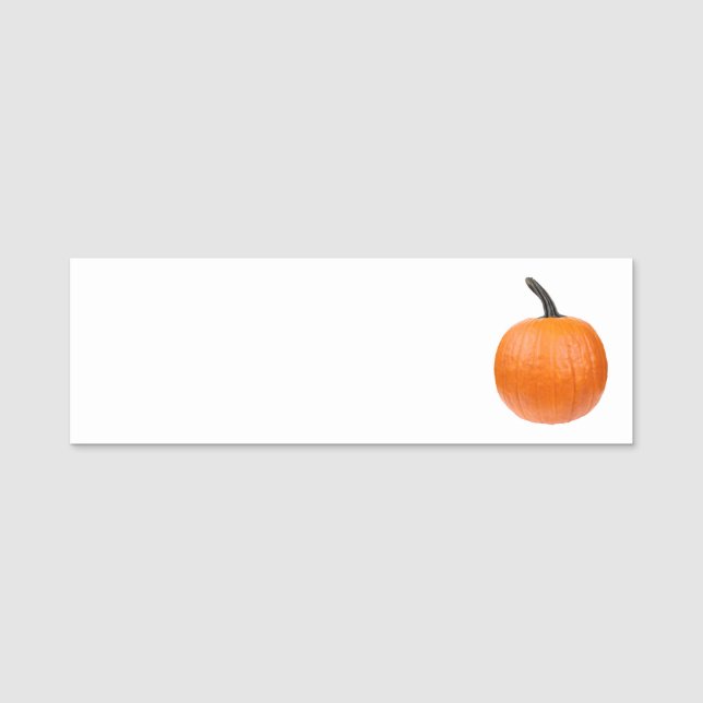 Etiqueta Para Nombres Calabaza grande (Anverso)