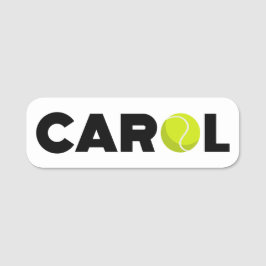 Etiqueta Para Nombres Carol Tennis