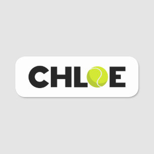 Etiqueta Para Nombres Chloe Tennis
