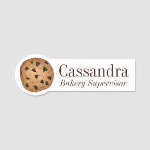 Etiqueta Para Nombres Chocolate Chip Cookie Bakery Baking Bakery Chef