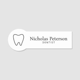 Etiqueta Para Nombres Clínica dental dental Minimalista moderna