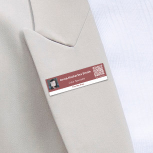 Etiqueta Para Nombres Código QR de imagen profesional
