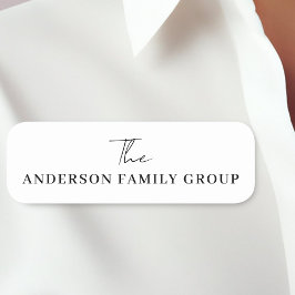 Etiqueta Para Nombres Company Business Name Branding Black Script