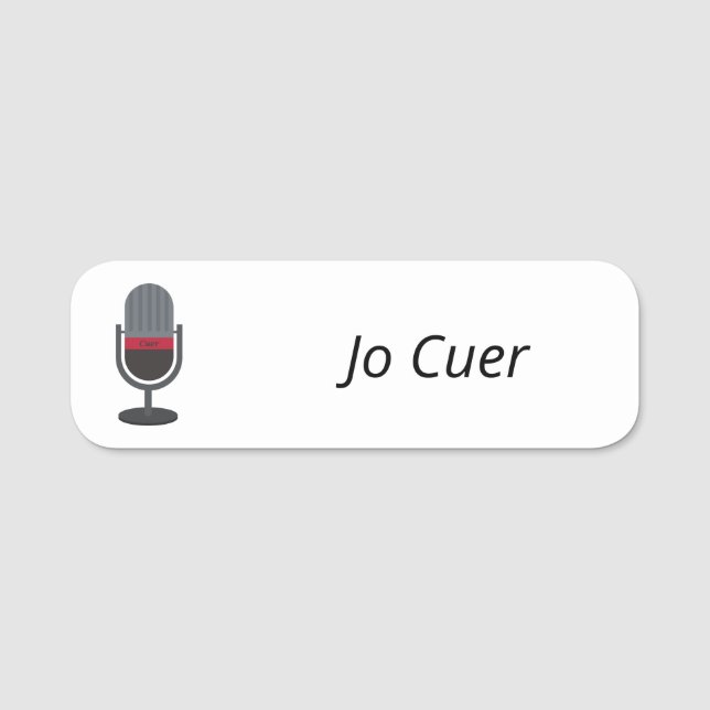 Etiqueta Para Nombres Cuer Name Badge (Anverso)