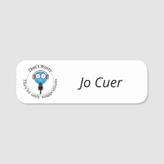 Etiqueta Para Nombres Cuer Name Badge (They're only suggestions)