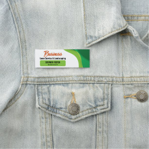 Etiqueta Para Nombres Cuidado de césped y jardinería Green & Orange & Se
