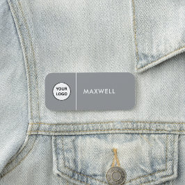 Etiqueta Para Nombres Custom Business Logo | Basic Employee Staff 