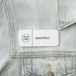 Etiqueta Para Nombres Custom Business Logo | Basic Employee Staff 