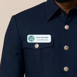 Etiqueta Para Nombres Custom Logo Employee |Business Badge