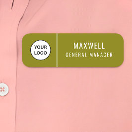 Etiqueta Para Nombres Custom Logo Employee Staff Safety Pin 