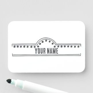 Etiqueta Para Nombres Custom Name Tag – Doodle Arch