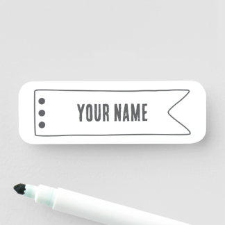 Etiqueta Para Nombres Custom Name Tag – Ribbon Frame