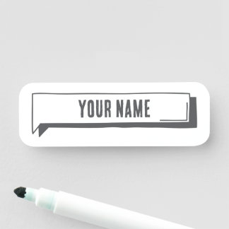 Etiqueta Para Nombres Custom Name Tag – Tab Frame