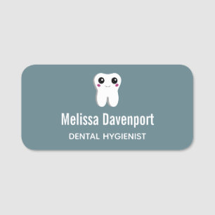 Etiqueta Para Nombres Cuta dental dental dental sonriente feliz