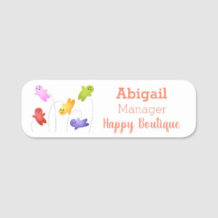 Etiqueta Para Nombres Cute jelly bebés dulces personalizado