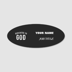 ETIQUETA PARA NOMBRES DEDICADO A DIOS PERSONALIZABLE GUAY TEXTO BLANCO