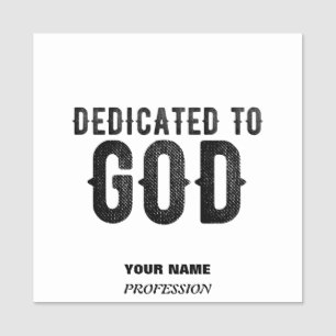 ETIQUETA PARA NOMBRES DEDICADO A DIOS PERSONALIZABLE GUAY TEXTO NEGRO