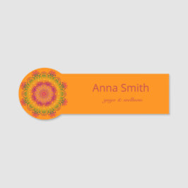 Etiqueta Para Nombres Degradado étnico Mandala