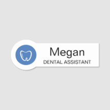 Dental Assistant Modern Name Tag Professional 